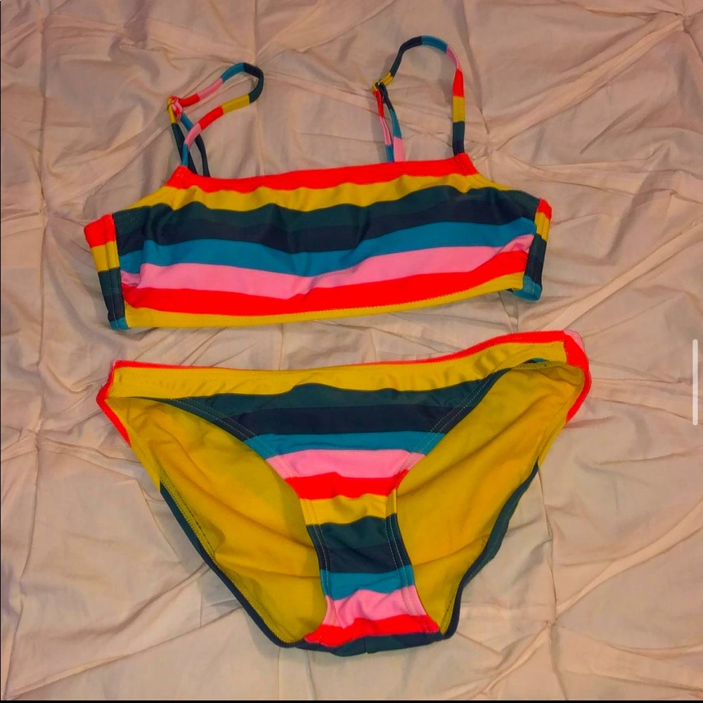 two piece bathing suit